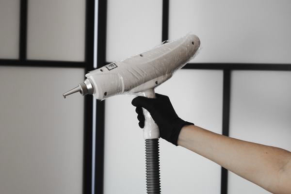 Laser device parameter setup during training