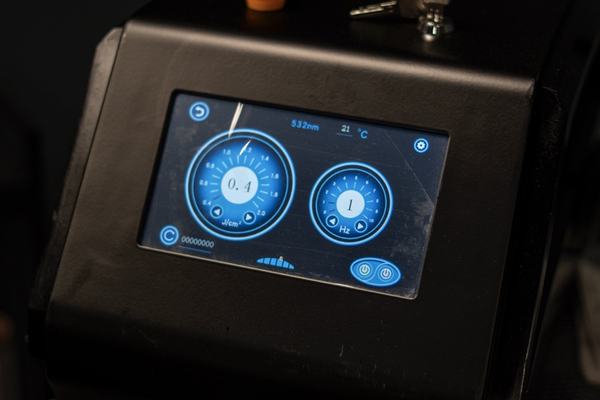 Laser device parameter setup during training
