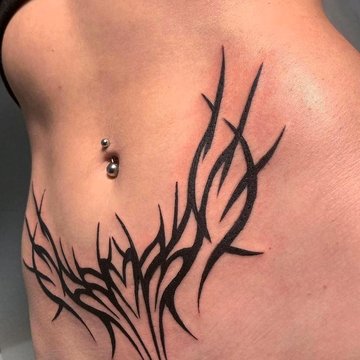 Тату на талии (10)