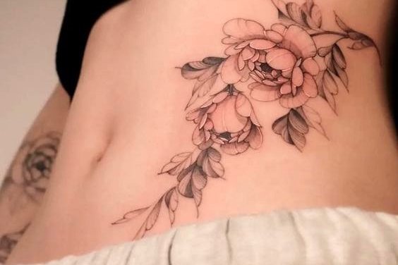 Тату на талии (22)