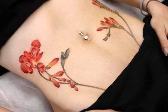 Тату на талии (24)